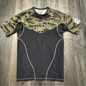 Hyperfly x ONE Championship Tiger Camo Rash Guard - Size Medium BJJ MMA No-Gi